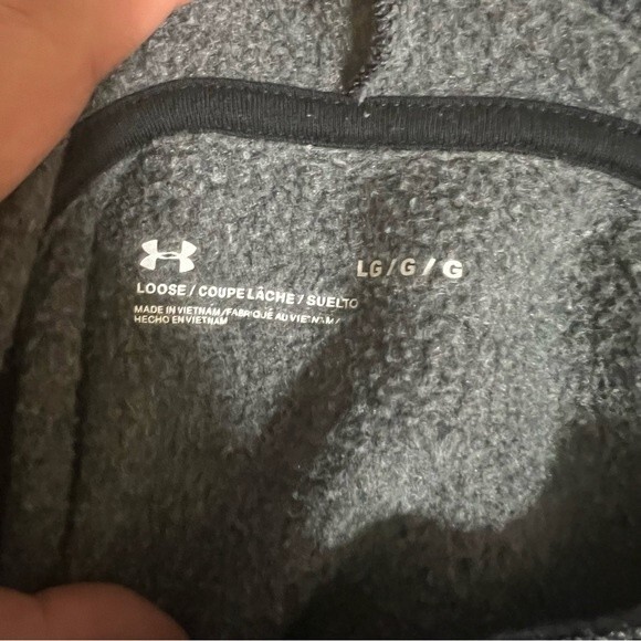 Under Armour UA Women’s Taped Fleece Funnel Neck Lightweight Sweater -Size Large - Picture 5 of 5